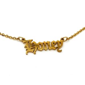 "HONEY" GOLD NECKLACE ON CHAIN 💜
